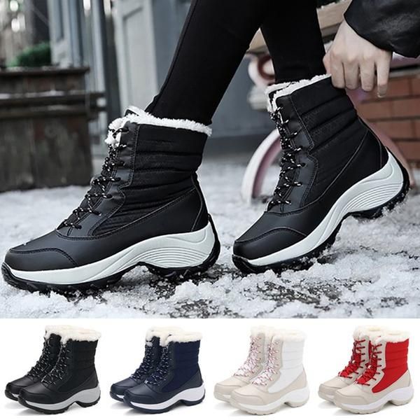 boots women snow winter lace up warm plus velvet high-waterproof shoes mid-calf leather versatile flat d25, Black
boots women snow winter lace up warm plus velvet high-waterproof shoes mid-calf leather versatile flat d25, Black