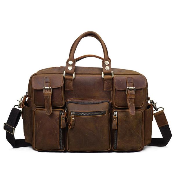 multifuctional genuine leather bag retro crazy horse leather travel bag outdoor shoulder messenger large zipper handbag ld768
multifuctional genuine leather bag retro crazy horse leather travel bag outdoor shoulder messenger large zipper handbag ld768