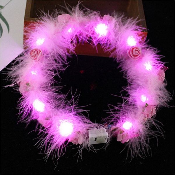 led feather hairband light eternal garland light up hair wreath christmas glowing wreath party flower headband decoration 174 n2
led feather hairband light eternal garland light up hair wreath christmas glowing wreath party flower headband decoration 174 n2