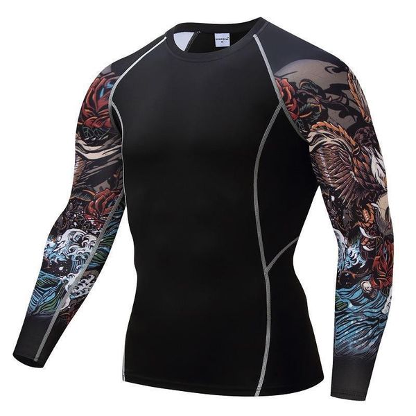 mens fitness long sleeves rashguard t-shirt men bodybuilding skin tight thermal compression shirts mma workout gear, Black
mens fitness long sleeves rashguard t-shirt men bodybuilding skin tight thermal compression shirts mma workout gear, Black