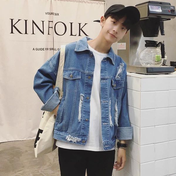 men's denim jacket japanese harajuku style retro casual slim hole denim jacket loose and comfortable cotton jackets1, Black;brown
men's denim jacket japanese harajuku style retro casual slim hole denim jacket loose and comfortable cotton jackets1, Black;brown