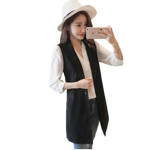 women's suits & blazers spring autumn 2021 korean long one button ladies outside thin jacket vest fashion casual blazer women w340, White;black
women's suits & blazers spring autumn 2021 korean long one button ladies outside thin jacket vest fashion casual blazer women w340, White;black