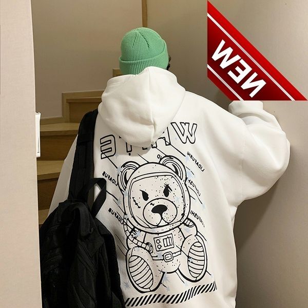 new autumn and winter off tape bronzing printing white oil painting coat men's women's street ow hooded guard, Black
new autumn and winter off tape bronzing printing white oil painting coat men's women's street ow hooded guard, Black