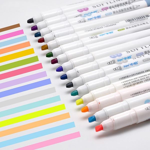 5pcs double-side soft color highlighter pen set fluorescent soft liner marker drawing painting gift office school supplies h6035, Black;red
5pcs double-side soft color highlighter pen set fluorescent soft liner marker drawing painting gift office school supplies h6035, Black;red