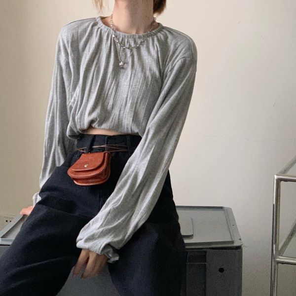 alien kitty women t-shirt 2020 autumn female tees pleated solid lace thin waistless fashion all-match office lady short, White
alien kitty women t-shirt 2020 autumn female tees pleated solid lace thin waistless fashion all-match office lady short, White