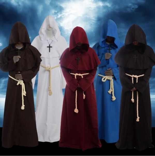 anime costumes medieval cosplay costume halloween renaissance monk priest clothing cape robe cloak women men medieval dress costume, Black
anime costumes medieval cosplay costume halloween renaissance monk priest clothing cape robe cloak women men medieval dress costume, Black