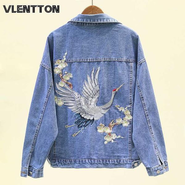 2020 spring autumn print embroidery denim jacket coat women black button casual loose jeans outwear female casaco feminino1, Black;brown
2020 spring autumn print embroidery denim jacket coat women black button casual loose jeans outwear female casaco feminino1, Black;brown