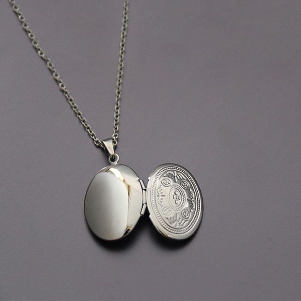 1pc oval flower shell p frame pendant necklace stainless steel charms locket necklaces women men fashion memorial jewelry, Silver
1pc oval flower shell p frame pendant necklace stainless steel charms locket necklaces women men fashion memorial jewelry, Silver
