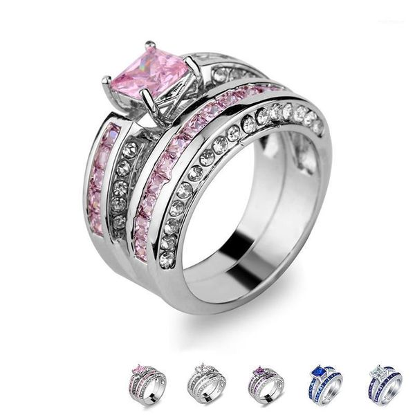 wedding rings classic sliver plated double for women romantic pink white purple crystal ring fashion gifts jewelry1, Slivery;golden
wedding rings classic sliver plated double for women romantic pink white purple crystal ring fashion gifts jewelry1, Slivery;golden