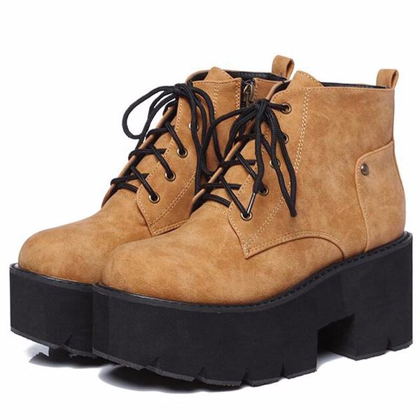 boots brown punk women ladies platform high heel winter shoes motorcycle ankle waterproof snow lace up, Black
boots brown punk women ladies platform high heel winter shoes motorcycle ankle waterproof snow lace up, Black
