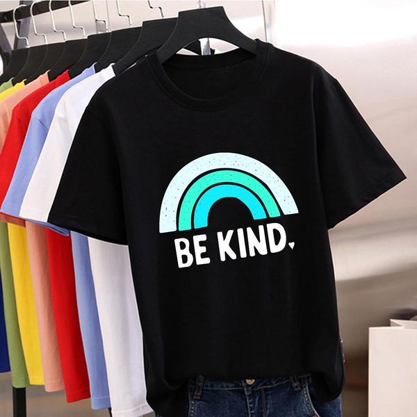 new t-shirt women be kind print aesthetic women's shirt fashion streetwear multicolor short sleeve casual exquisite tshirt, White
new t-shirt women be kind print aesthetic women's shirt fashion streetwear multicolor short sleeve casual exquisite tshirt, White