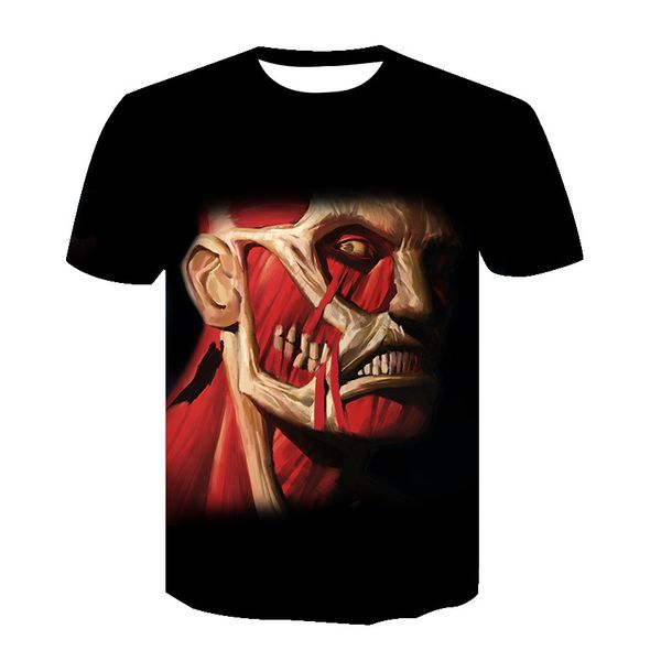 2020 new trend hip hop crew neck 3d skull print men's and women's short sleeve t-shirt, White;black
2020 new trend hip hop crew neck 3d skull print men's and women's short sleeve t-shirt, White;black