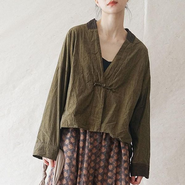 fairynatural batwing sleeve single button coat 2021 autumn spring loose ladies casual solid color vintage jacket, Black;brown
fairynatural batwing sleeve single button coat 2021 autumn spring loose ladies casual solid color vintage jacket, Black;brown