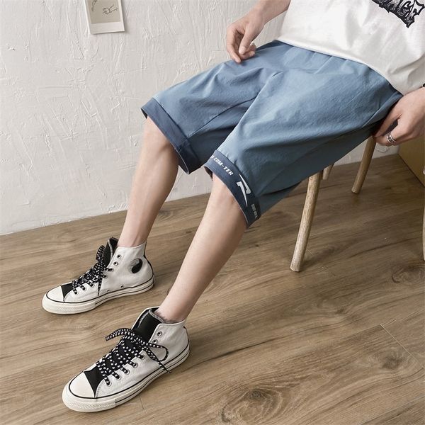 tooling shorts brand summer korean fashion loose capris men's casual sports pants, White;black
tooling shorts brand summer korean fashion loose capris men's casual sports pants, White;black