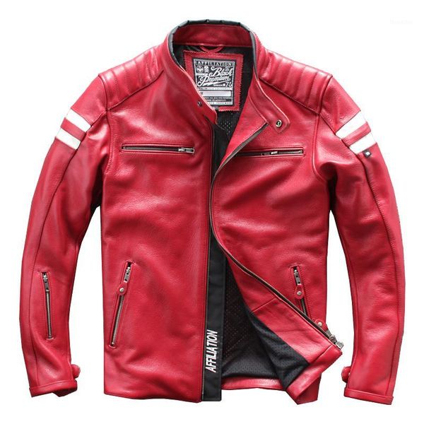 men's leather & faux cycling wear stand collar motorcycle men's genuine jacket arrival jacket1, Black
men's leather & faux cycling wear stand collar motorcycle men's genuine jacket arrival jacket1, Black