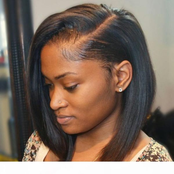 short full lace wigs brazilian human hair pre plucked with baby hair glueless lacefront bob human hair wig for black women, Black;brown
short full lace wigs brazilian human hair pre plucked with baby hair glueless lacefront bob human hair wig for black women, Black;brown