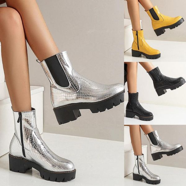boots women's plus size fashion thick heeled low retro booties solid pu zipper 2021 sell autumn winter ladies, Black
boots women's plus size fashion thick heeled low retro booties solid pu zipper 2021 sell autumn winter ladies, Black