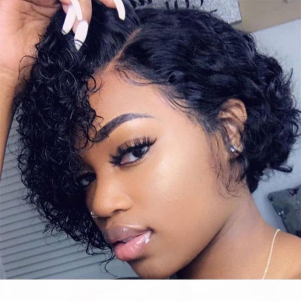 pixie cut bob lace front wigs 150% density lace front human hair wigs curly human hair wig remy wig pre plucked, Black;brown
pixie cut bob lace front wigs 150% density lace front human hair wigs curly human hair wig remy wig pre plucked, Black;brown