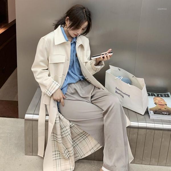 fashion new white single-breasted long trench coat for women duster coat with pockets loose outerwear spring autumn quality1, Tan;black
fashion new white single-breasted long trench coat for women duster coat with pockets loose outerwear spring autumn quality1, Tan;black