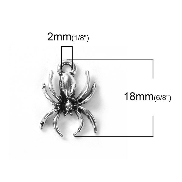 doreenbeads zinc based alloy charms halloween spider animal silver color pendants 18mm( 6/8) x 13mm( 4/8) 30 pc
doreenbeads zinc based alloy charms halloween spider animal silver color pendants 18mm( 6/8) x 13mm( 4/8) 30 pc