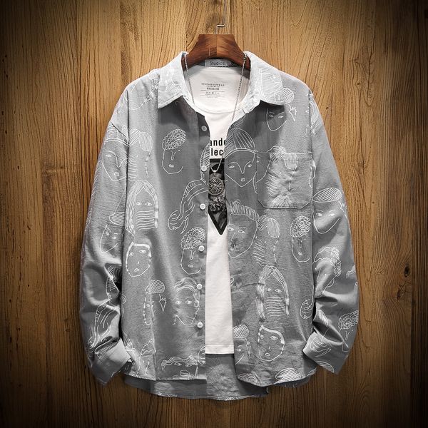 2021 new men's fashions long sleeves big size hip hop print shirt hawaiian beach casual floral for man pj4c, White;black
2021 new men's fashions long sleeves big size hip hop print shirt hawaiian beach casual floral for man pj4c, White;black