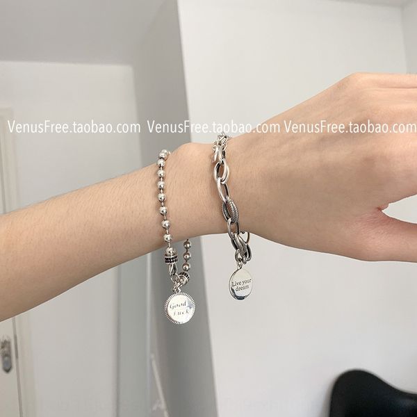 ins couple s925 silver bracelet beadssilver chain beads chain beads beans simple bracelet round brand dream come true men and women rxlkj rx, Golden;silver
ins couple s925 silver bracelet beadssilver chain beads chain beads beans simple bracelet round brand dream come true men and women rxlkj rx, Golden;silver