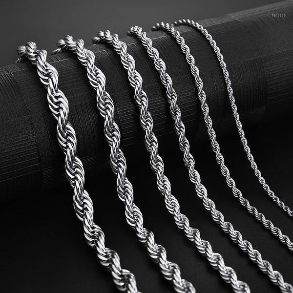 chains jiayiqi 2mm-7mm rope chain necklace stainless steel never fade waterproof choker men women jewelry gold silver color gift1
chains jiayiqi 2mm-7mm rope chain necklace stainless steel never fade waterproof choker men women jewelry gold silver color gift1