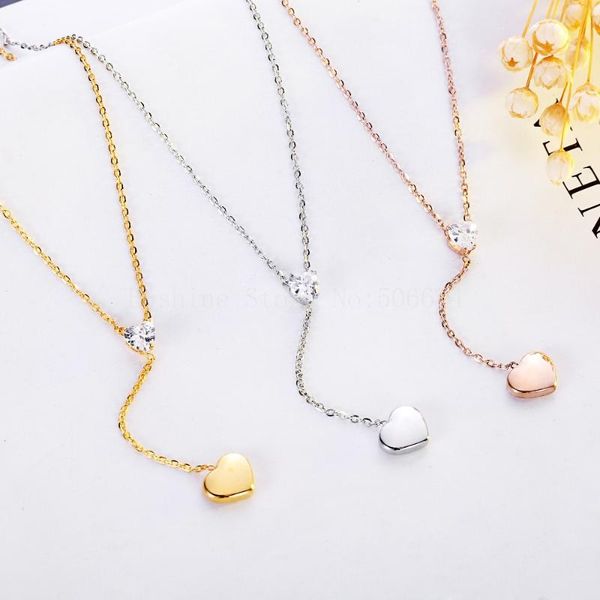 pendant necklaces factor outlet fashion jewelry choker heart zircon h bijoux femme stainless steel for women birthday gift, Silver
pendant necklaces factor outlet fashion jewelry choker heart zircon h bijoux femme stainless steel for women birthday gift, Silver