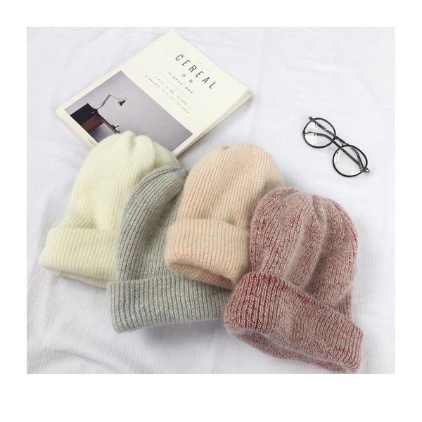 women winter knitted hat female warm rabbit fur beanie girls solid bonnet women fashion warm beanies soft hats wool jllrkp
women winter knitted hat female warm rabbit fur beanie girls solid bonnet women fashion warm beanies soft hats wool jllrkp