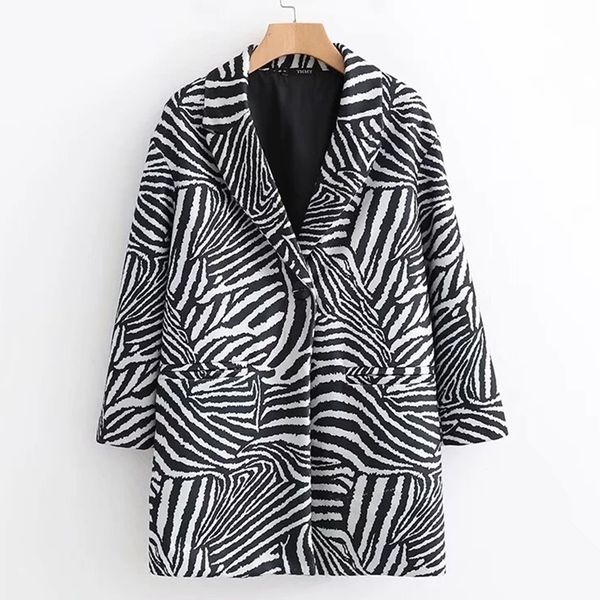 autumn new women's wear european american style lapel long sleeve button loose animal pattern woolen coat for plaid elegant, Black
autumn new women's wear european american style lapel long sleeve button loose animal pattern woolen coat for plaid elegant, Black