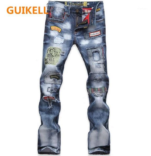 guikell men fashion trouser wash all cotton jeans hole trend fit mid waist jeans1, Blue
guikell men fashion trouser wash all cotton jeans hole trend fit mid waist jeans1, Blue