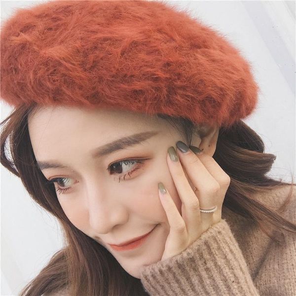 thickened three-dimensional hair beret in autumn and winter, adjustable pure color thermal hat, Blue;gray
thickened three-dimensional hair beret in autumn and winter, adjustable pure color thermal hat, Blue;gray