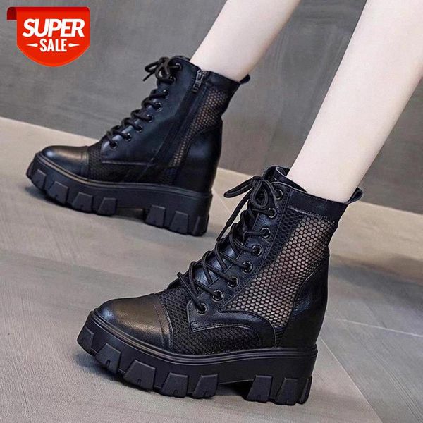 lucyever women's breathable mesh summer ankle boots zipper lace up platform boots woman height increasing casual shoes ladies #x890, Black
lucyever women's breathable mesh summer ankle boots zipper lace up platform boots woman height increasing casual shoes ladies #x890, Black