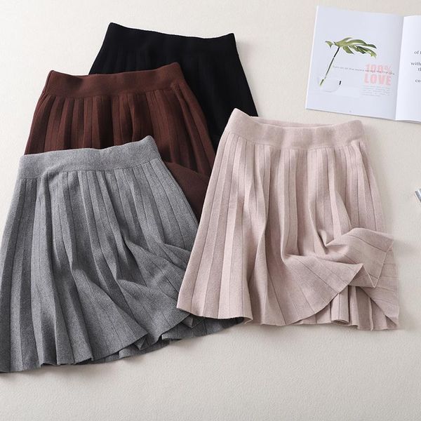 autumn 2020 pink knitted pleated mini skirt women high waist elastic short skirt preppy style casual, Black
autumn 2020 pink knitted pleated mini skirt women high waist elastic short skirt preppy style casual, Black