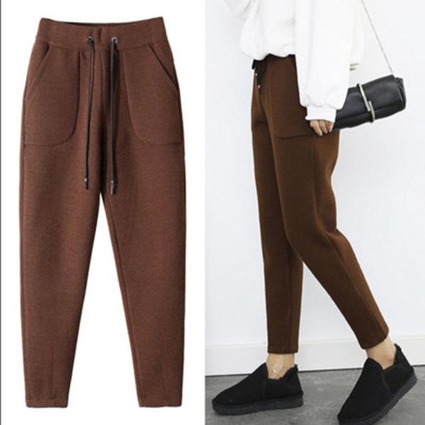 thicken women pencil pants autumn winter plus size style wool female work suit pant loose trousers capris kg-612, Black;white
thicken women pencil pants autumn winter plus size style wool female work suit pant loose trousers capris kg-612, Black;white
