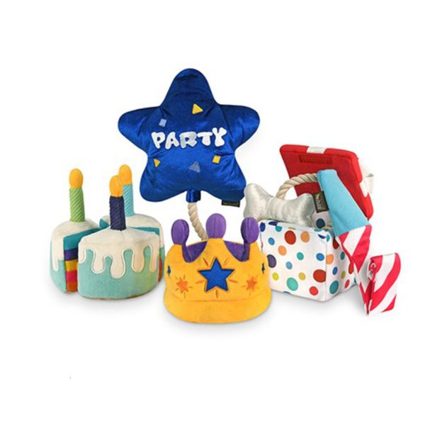 party seri american play plush voice interactive pet dog toy cake balloon crown champagne
party seri american play plush voice interactive pet dog toy cake balloon crown champagne