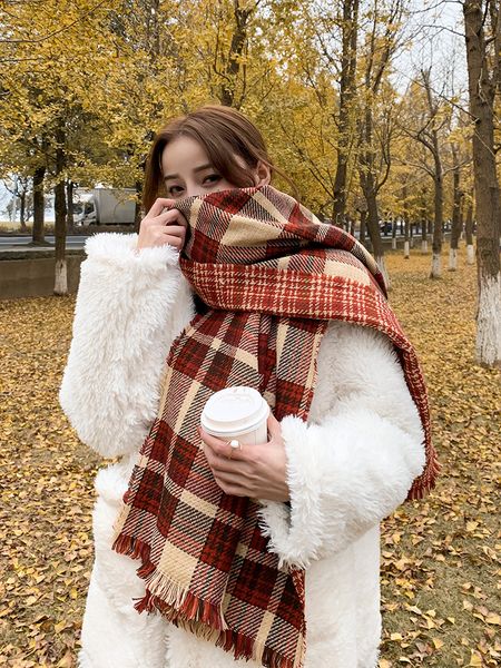 ins style scarves for women winter thickened korean students versatile cute soft girl british plaid net red collar, Blue;gray
ins style scarves for women winter thickened korean students versatile cute soft girl british plaid net red collar, Blue;gray