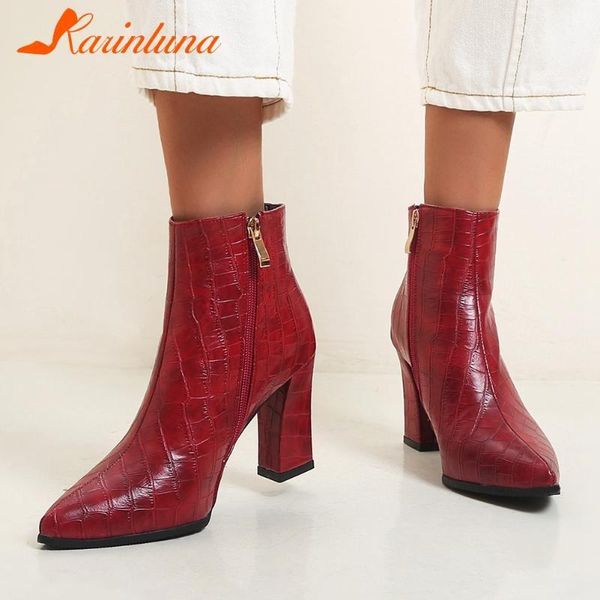 karin new brand big size 47 women shoes pointed toe stone pattern spike heels ankle boots short plush autumn shoes1, Black
karin new brand big size 47 women shoes pointed toe stone pattern spike heels ankle boots short plush autumn shoes1, Black