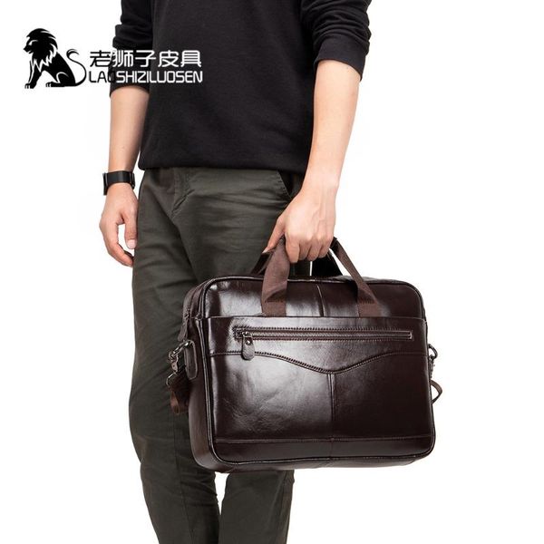 business bag handbag men leather brown genuine leather lapbag for big man bags attache case briefcase lapdocument 0019
business bag handbag men leather brown genuine leather lapbag for big man bags attache case briefcase lapdocument 0019