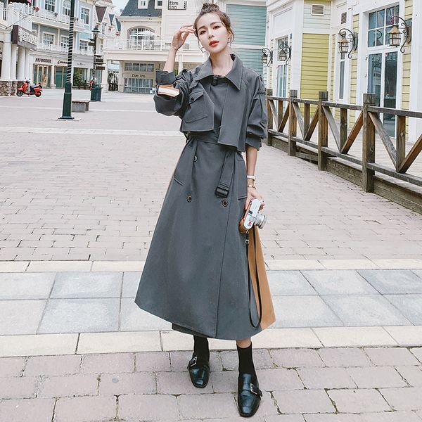 2021 new female blouse spring new long korean fashion amendment loose straight lapel double breasted trench coat female2n w8lq, Black;brown
2021 new female blouse spring new long korean fashion amendment loose straight lapel double breasted trench coat female2n w8lq, Black;brown