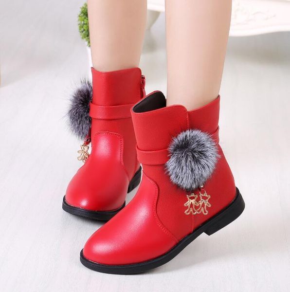 han girl's new fashion 2020 in autumn edition winter princess girl add wool cotton martin boots children sport shoes, Black;red
han girl's new fashion 2020 in autumn edition winter princess girl add wool cotton martin boots children sport shoes, Black;red