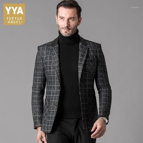luxury mens sheepskin genuine leather formal suit jacket slim fit business man plaid blazer coat wedding party dress jackets 5xl1, Black
luxury mens sheepskin genuine leather formal suit jacket slim fit business man plaid blazer coat wedding party dress jackets 5xl1, Black