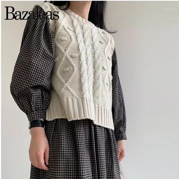 loose knitted tank sweater vintage sleeveless o neck pull femme fashion twist sweaters women1 women's, White;black
loose knitted tank sweater vintage sleeveless o neck pull femme fashion twist sweaters women1 women's, White;black