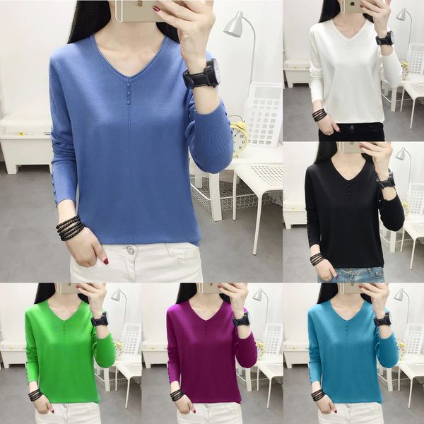 early autumn v-neck bottoming shirt women's loose long pullover knitweardress knitwear sleeve versatile knitwear pullover new autumn wo, White;black
early autumn v-neck bottoming shirt women's loose long pullover knitweardress knitwear sleeve versatile knitwear pullover new autumn wo, White;black