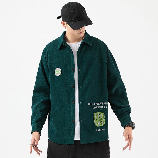 2021 brand spring autumn long sleeves new flannel collar black korea style shirt for men's clothes 0ps9, White;black
2021 brand spring autumn long sleeves new flannel collar black korea style shirt for men's clothes 0ps9, White;black