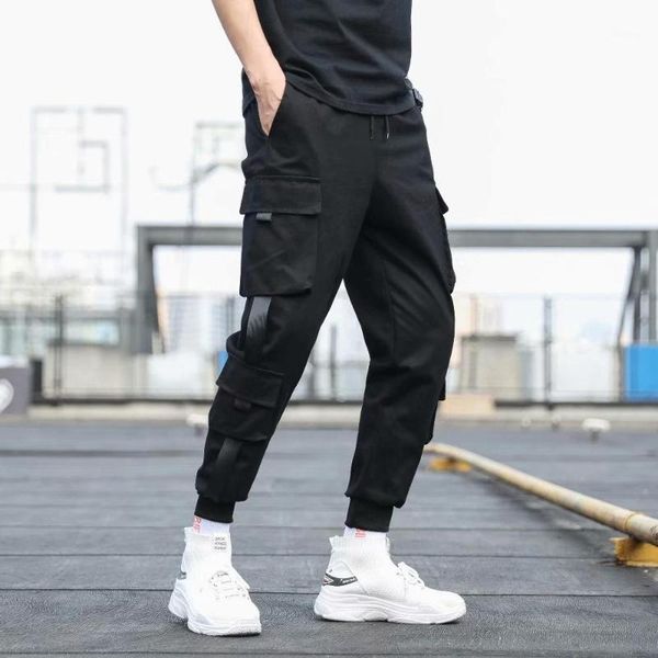 2020 men side pockets cargo harem thin pants ribbons black hip hop casual male joggers trousers fashion casual streetwear pants1
2020 men side pockets cargo harem thin pants ribbons black hip hop casual male joggers trousers fashion casual streetwear pants1