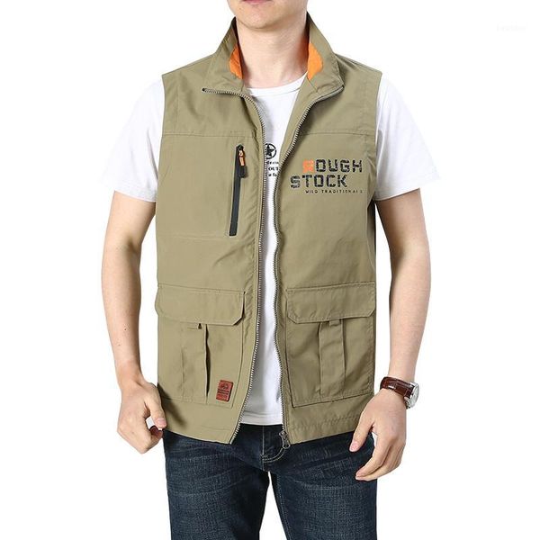 men quick-drying sports leisure multi-pocket vest 2020 spring summer brand vest sleeveless jacket big size 6xl work clothes men1, Black;white
men quick-drying sports leisure multi-pocket vest 2020 spring summer brand vest sleeveless jacket big size 6xl work clothes men1, Black;white