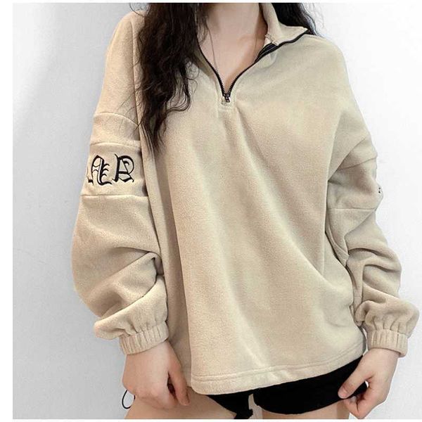 women's khaki outdoor running warm pullover sweater loose yoga sportswear western style half high collar half zipper fitness top, White;red
women's khaki outdoor running warm pullover sweater loose yoga sportswear western style half high collar half zipper fitness top, White;red