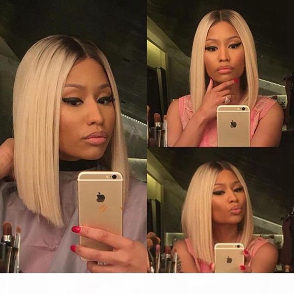 grade ombre 1b 613# brazilian full lace human hair wig glueless lace front wigs ombre human hair short bob wig, Black;brown
grade ombre 1b 613# brazilian full lace human hair wig glueless lace front wigs ombre human hair short bob wig, Black;brown