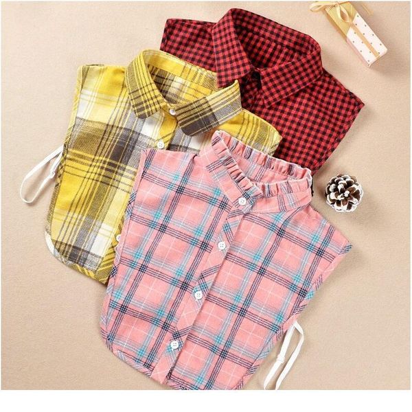 plaid fake collar shirt women cotton false collar woman blouse lapel fake collar detachable blouse stand half shirt qylxwl, Blue;red
plaid fake collar shirt women cotton false collar woman blouse lapel fake collar detachable blouse stand half shirt qylxwl, Blue;red